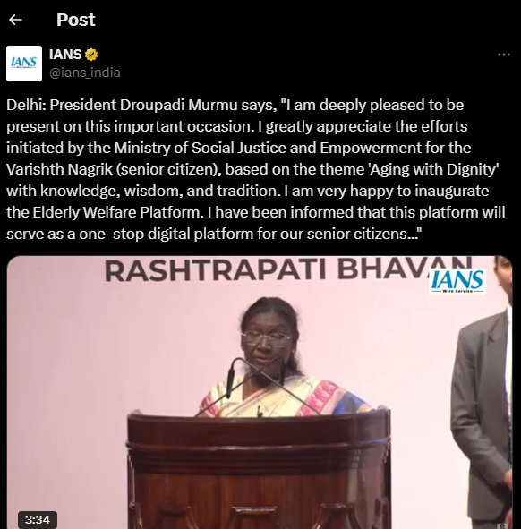President speaking