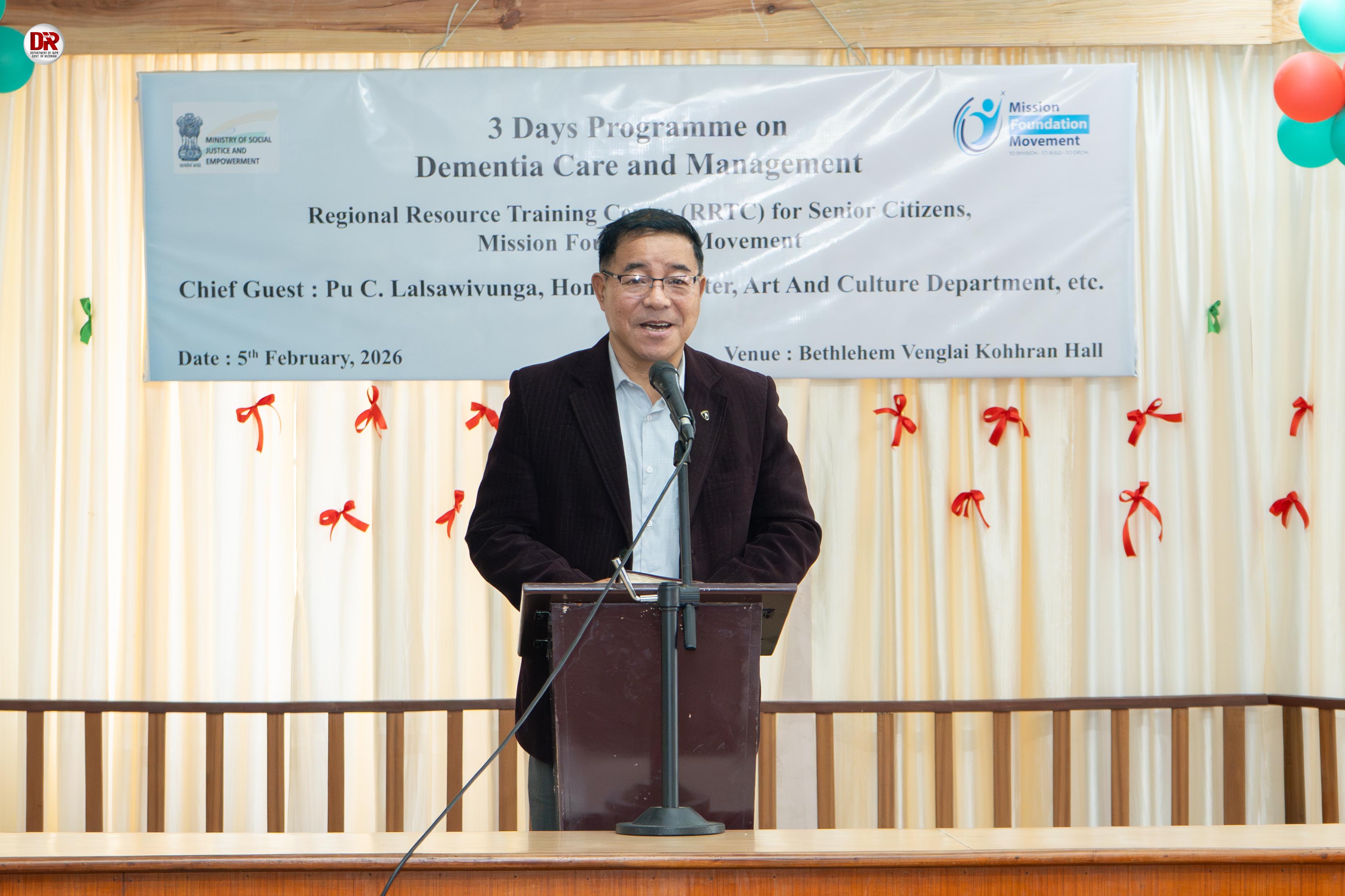03 Day Programme for Dementia Care & Management