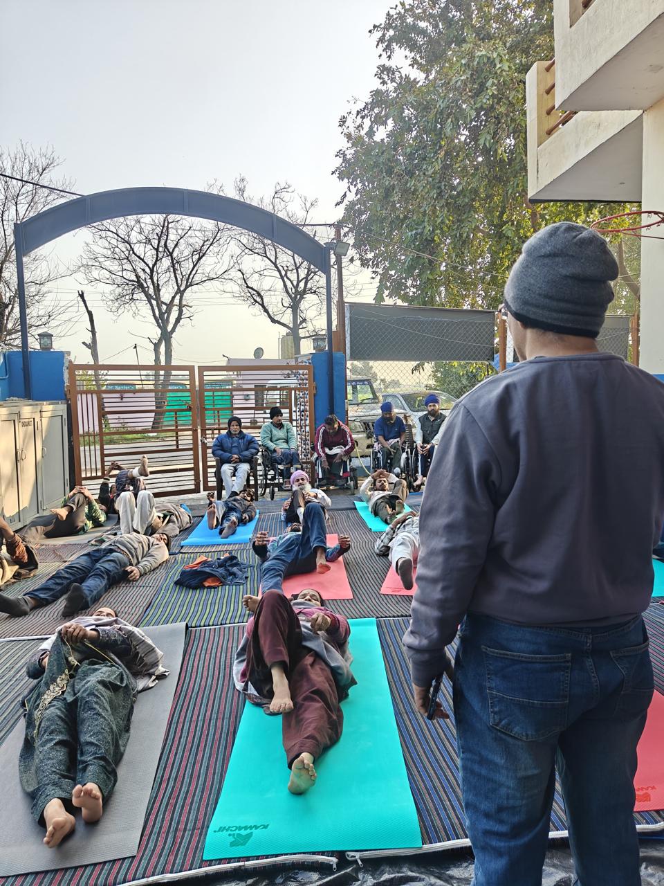 Commencement of the yoga camp at District Mohali.