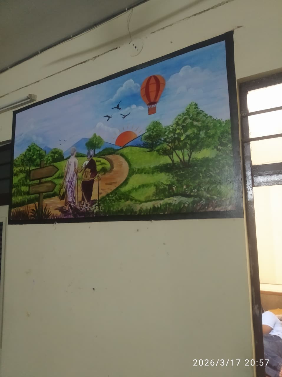 Wall painting at C.M.R Home( Senior Citizen Care centre